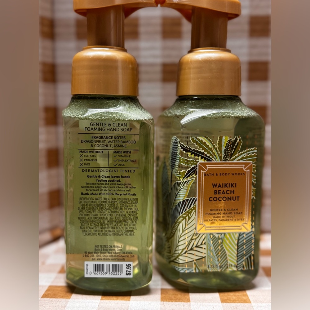NEW B&BW (2) Wakiki Beach Coconut Foaming Hand Soaps - Picture 3 of 3